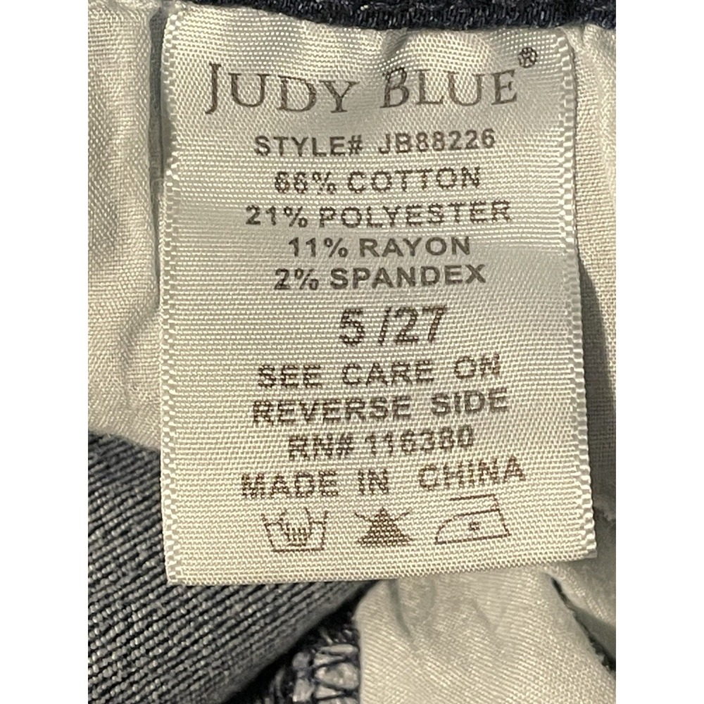 Judy Blue Mineral Wash Relaxed Fit Jeans‎ Size 5/27 Speckle JB88226 Stretch - Picture 5 of 7